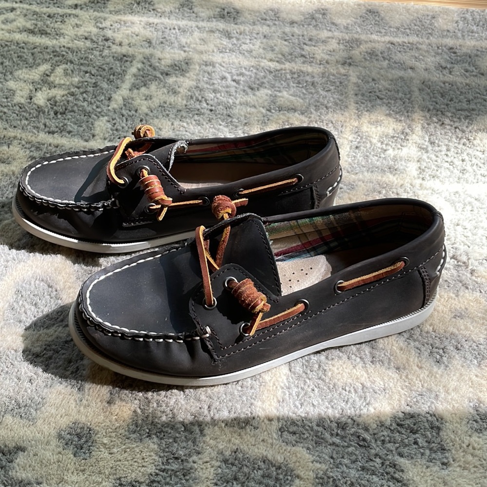Bass Regatta Leather boat shoes size 6 - Picture 2 of 6